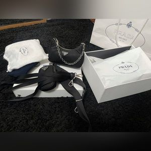 Prada Nano Re-Edition Black (HARD TO FIND)